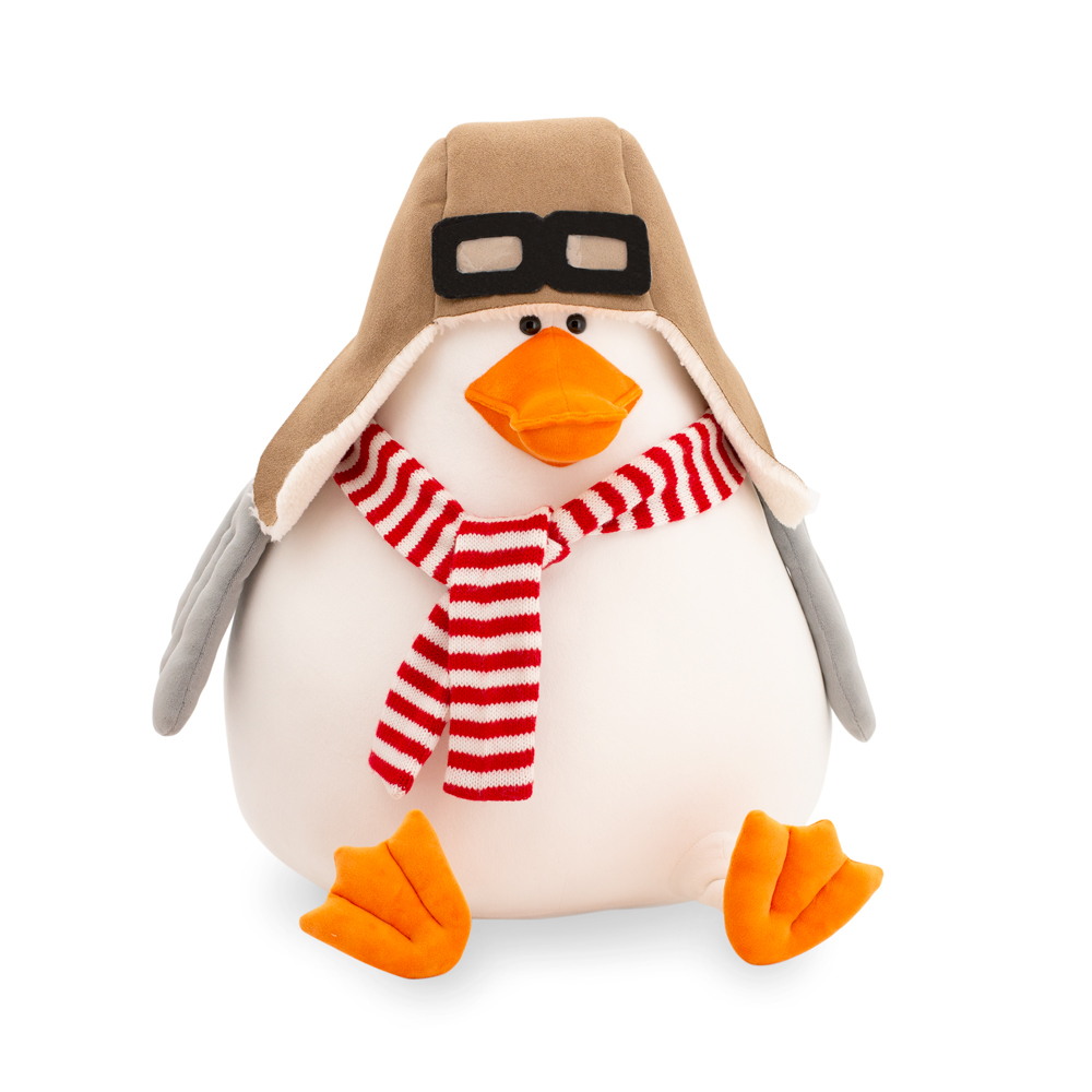 Peluche Ganso con gorro de piloto-20cm -0+