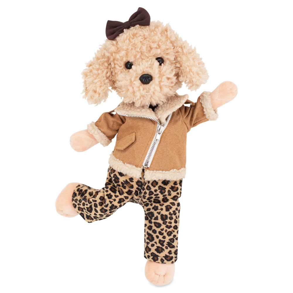 Peluche Lucky Doggy, Lucky Fendy: Traje de leopardo -38 cm- 3+ - Imagen 2