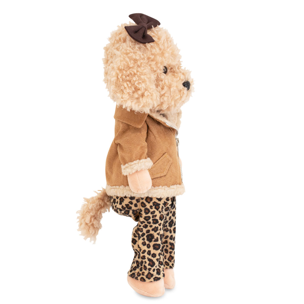 Peluche Lucky Doggy, Lucky Fendy: Traje de leopardo -38 cm- 3+ - Imagen 4