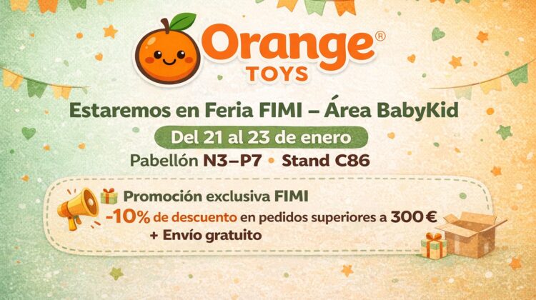Venta de Peluches al Por Mayor: Orange Toys España en FIMI BabyKid Valencia 2026