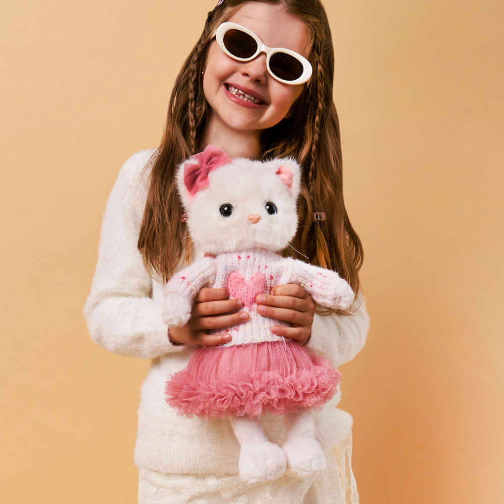 Muñeca Lucky Kitty: Pink Heart - 38cm - 3+ - Imagen 8