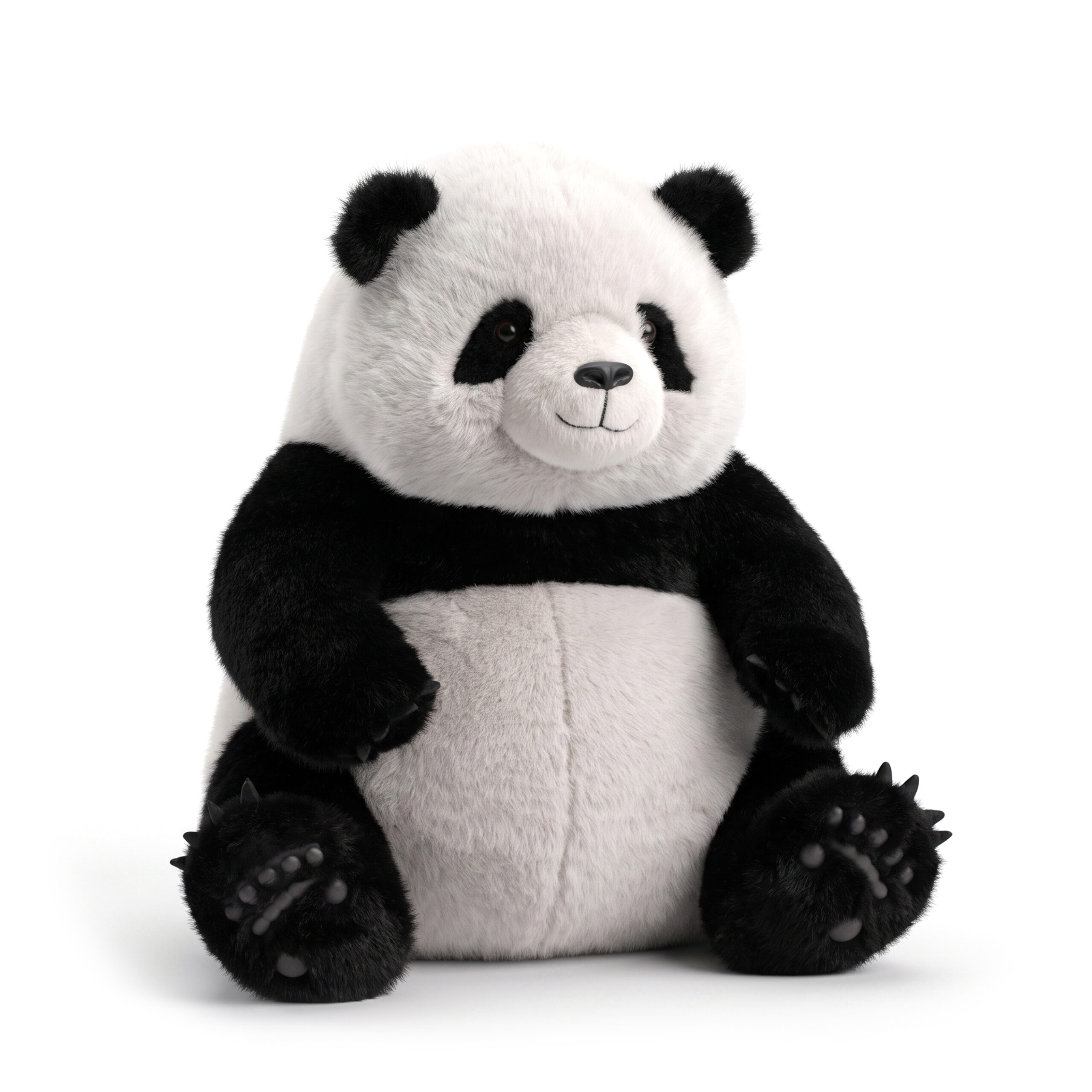 Peluche Panda con patitas de silicona, 33 cm