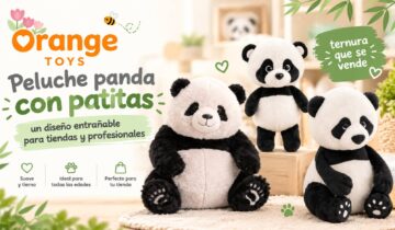 Peluche panda con patitas: un diseño entrañable para tiendas y profesionales